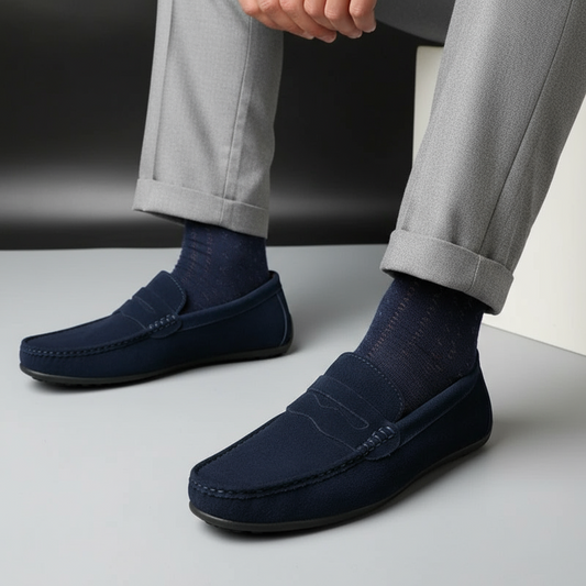 Aurion | Men’s Suede Classic Loafers