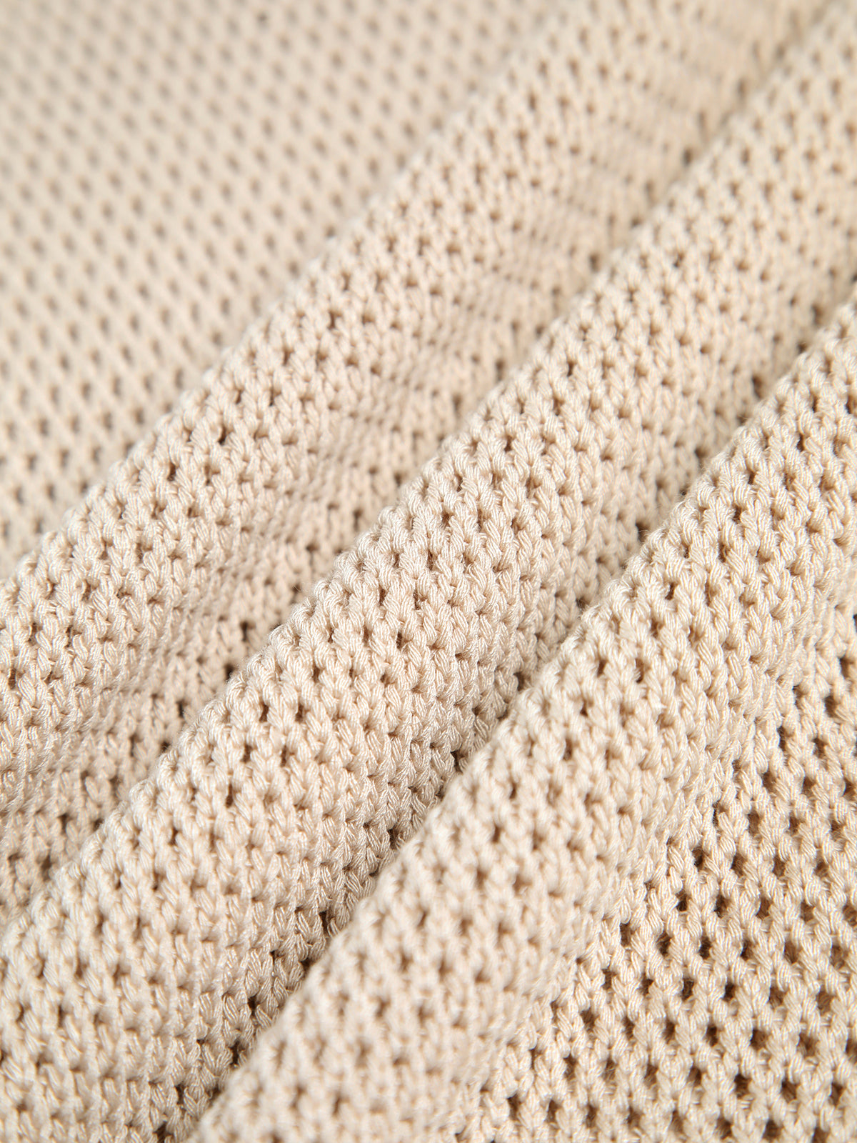 Knit Hollow Solid Tank Top Lightweight Breathable Summer Wear