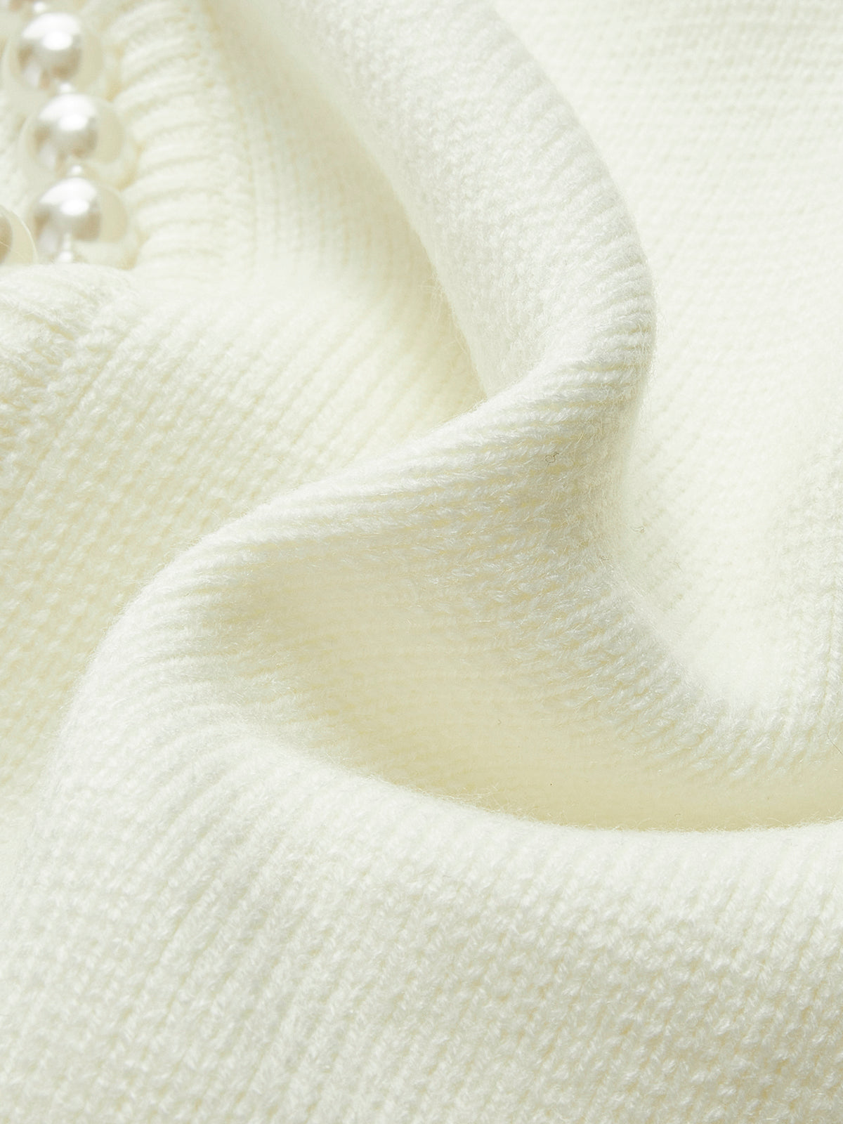 Pearl Trim Ripped Hem Cardigan Stylish Lightweight Spring Outerwear