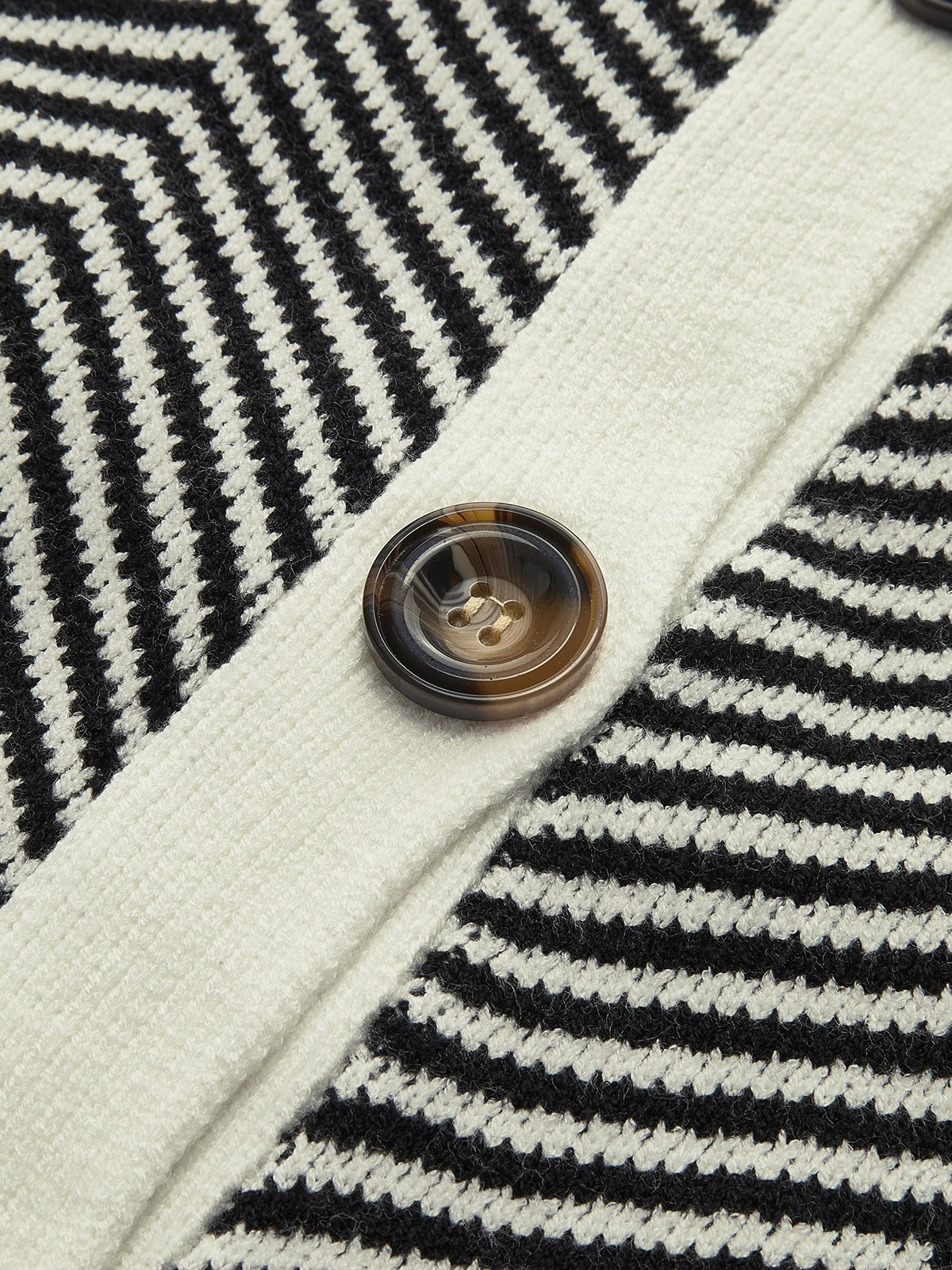 Oversized Herringbone Cardigan with Cozy Knit Texture