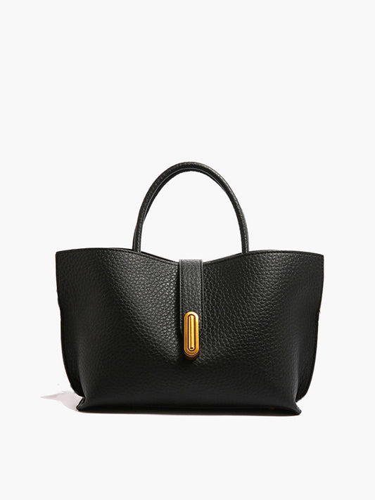 Top Handle Textured Shoulder Bag for Women Casual Use