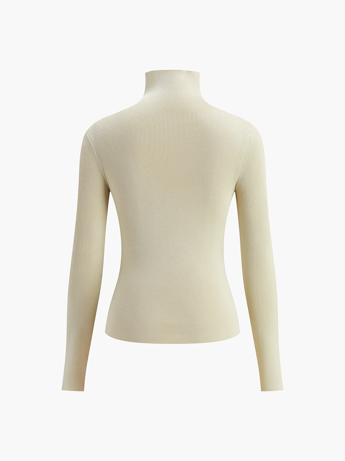 Two Tone Double Sided Long Sleeve Knit Top Women's Casual Layering