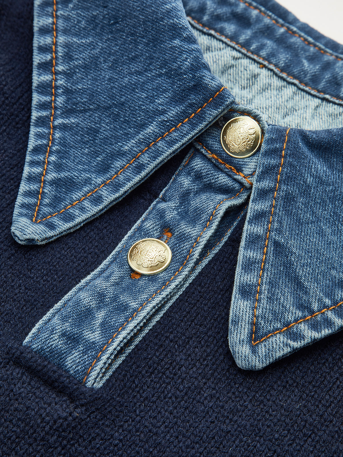 2 in 1 Panel Lapel Relaxed Sweater, Cozy Versatile Layering Essential Piece