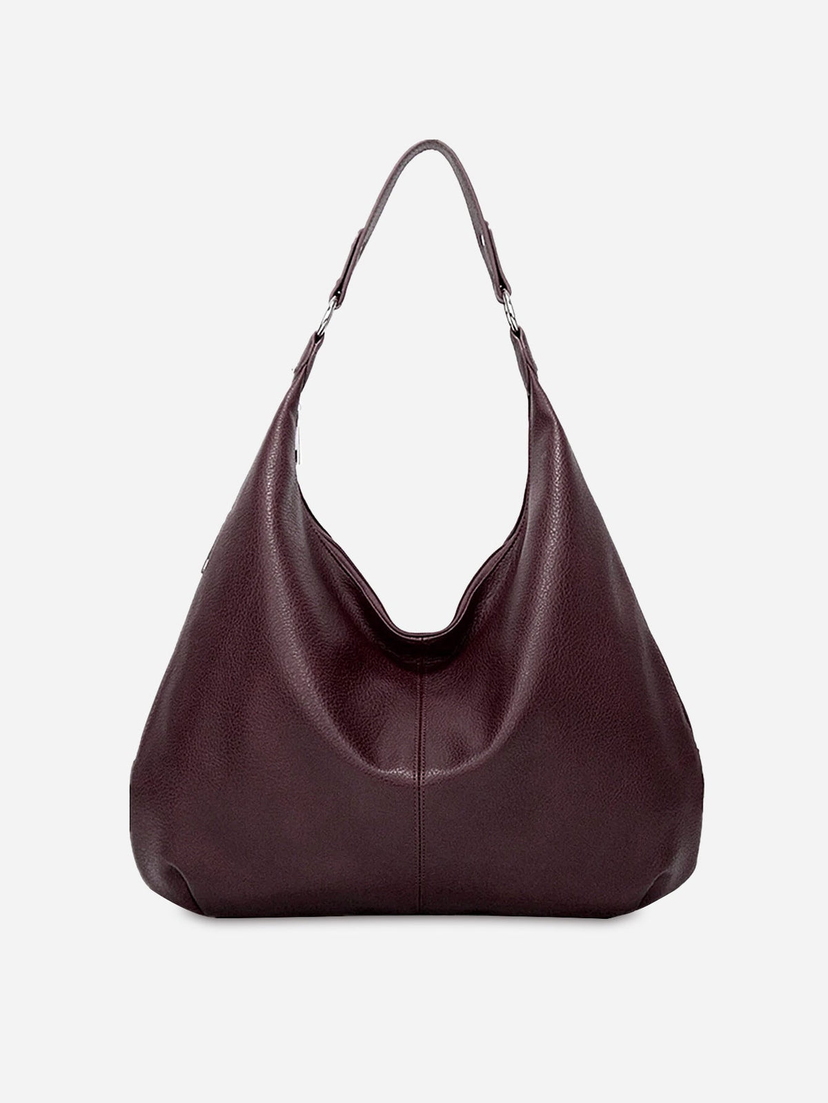 PU Leather Hobo Bag Spacious Everyday Shoulder Handbag