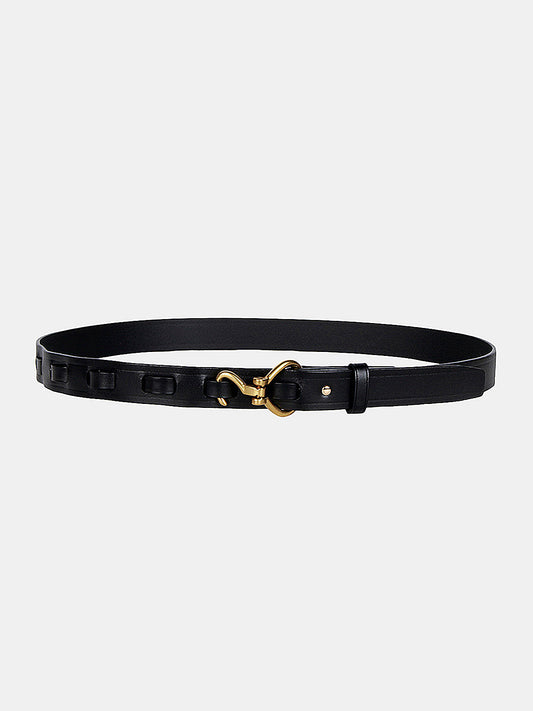 Minimalist Hook Buckle Belt for Casual and Formal Wear