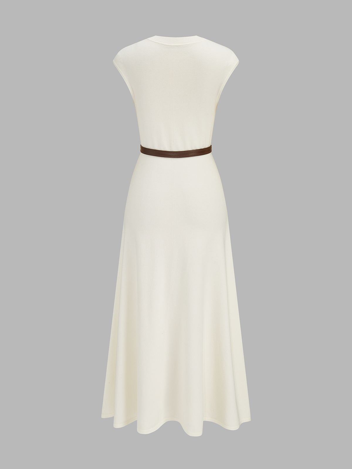 Sleeveless Knit Belted Maxi Dress | Women's Casual Summer Apparel
