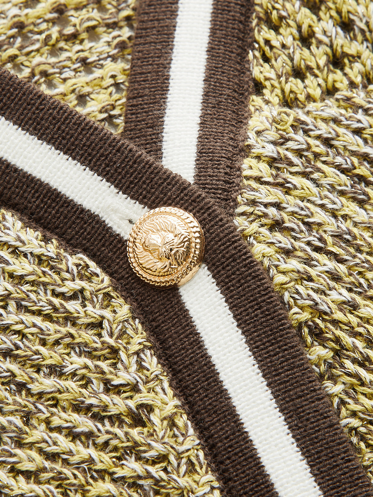 Contrast Trim Textured Knit Top for Women Casual Wear