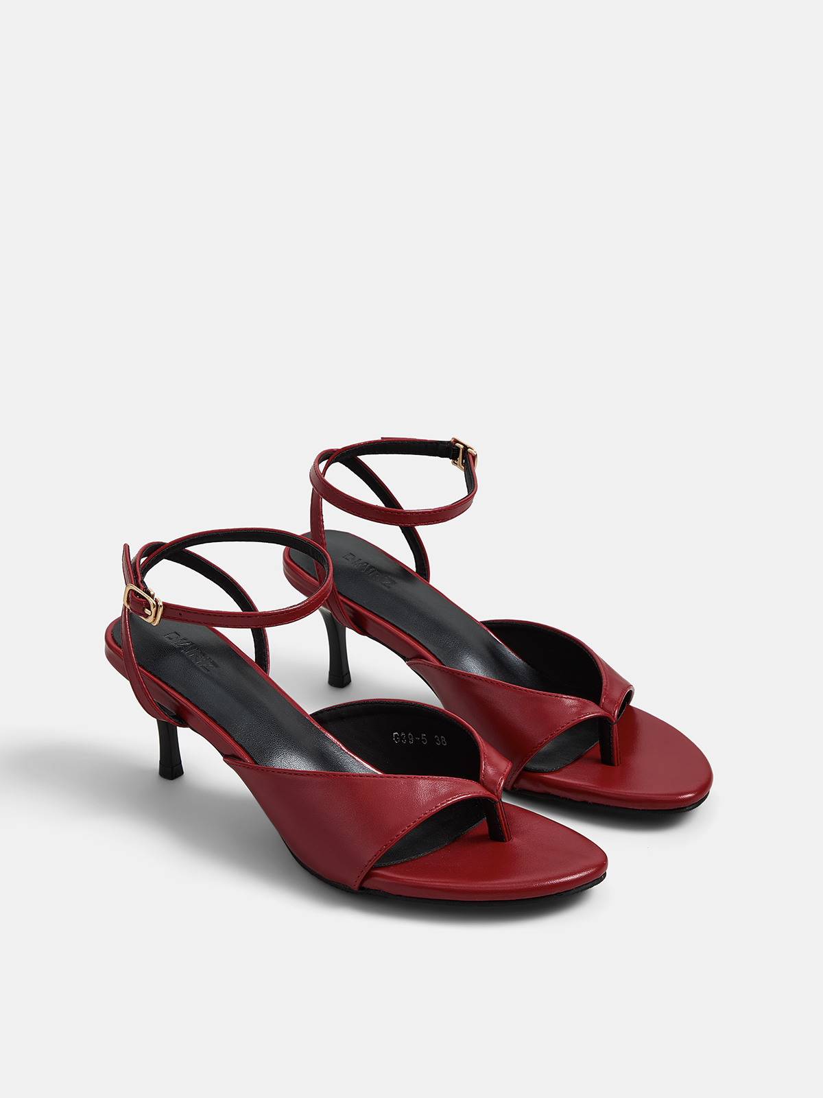 Thong Ankle Strap High Heel Sandals for Women Elegant Wedding