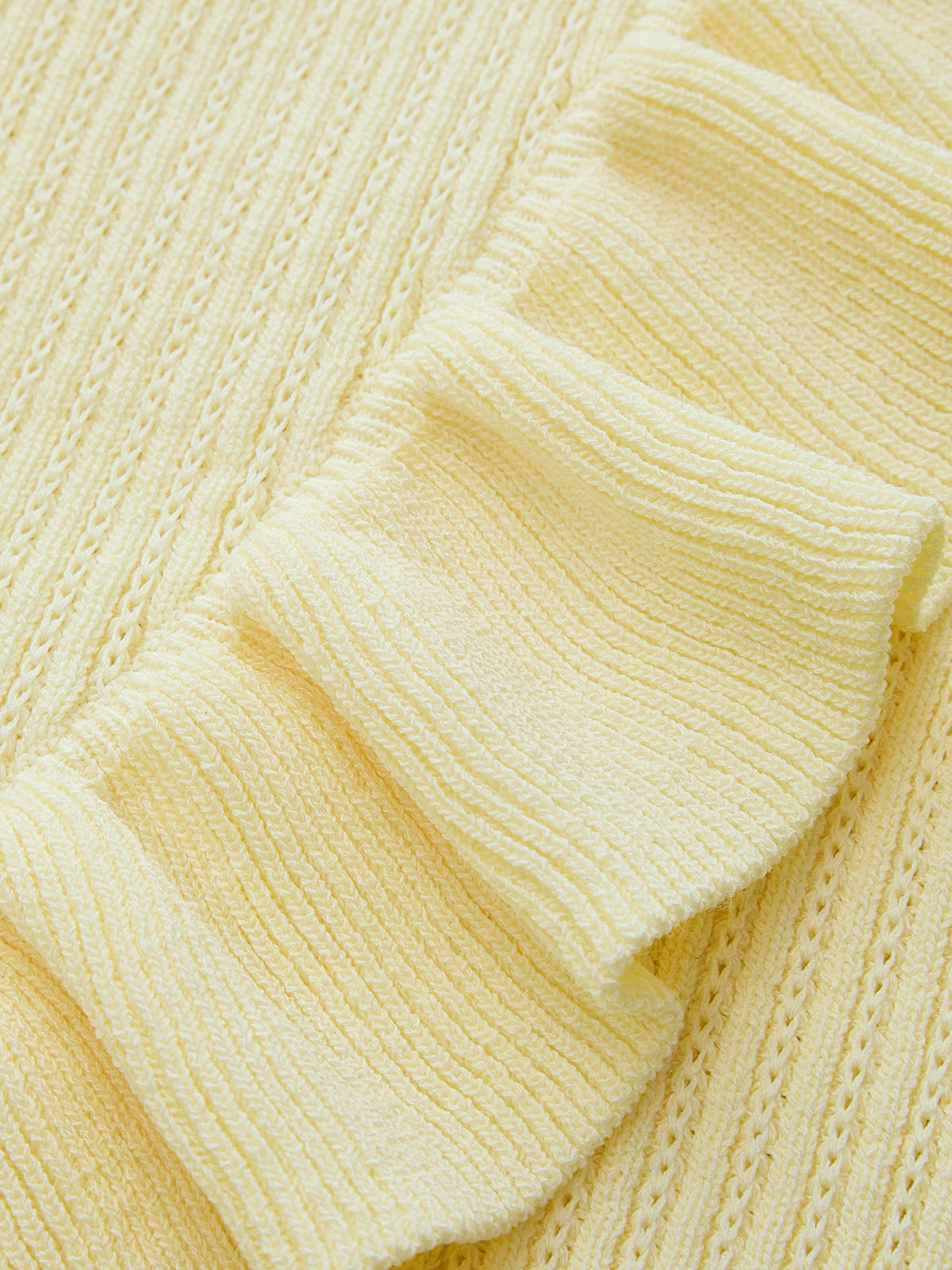Ribbed High Neck Ruffle Sleeveless Top for Women Casual Wear