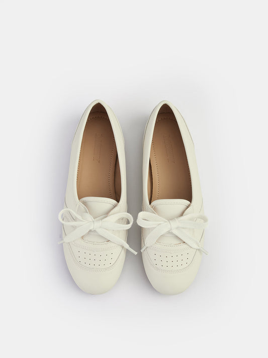 Bow Knot Casual Flat Loafers, Comfortable Slip-on Women's Shoes