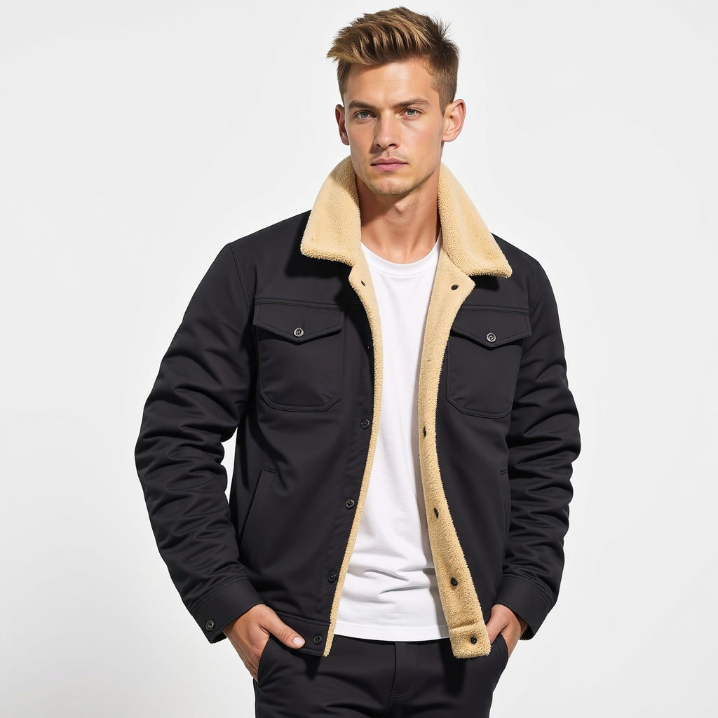 Cristoff | Men’s Sherpa-Lined Winter Jacket