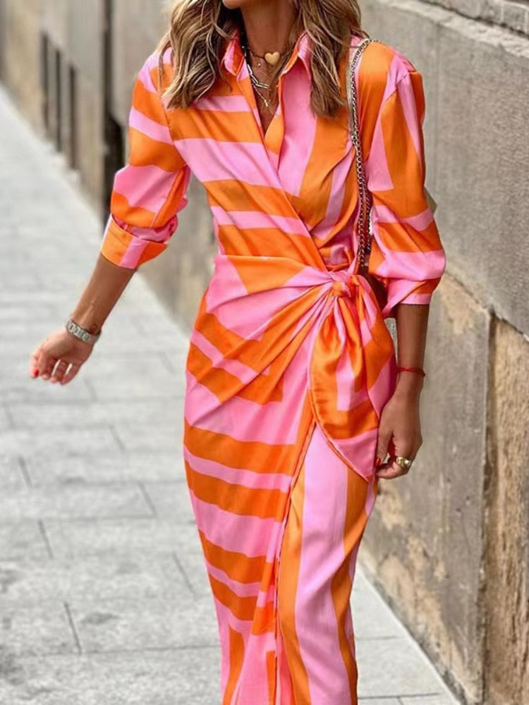 Vespera | Women’s Printed Wrap Dress