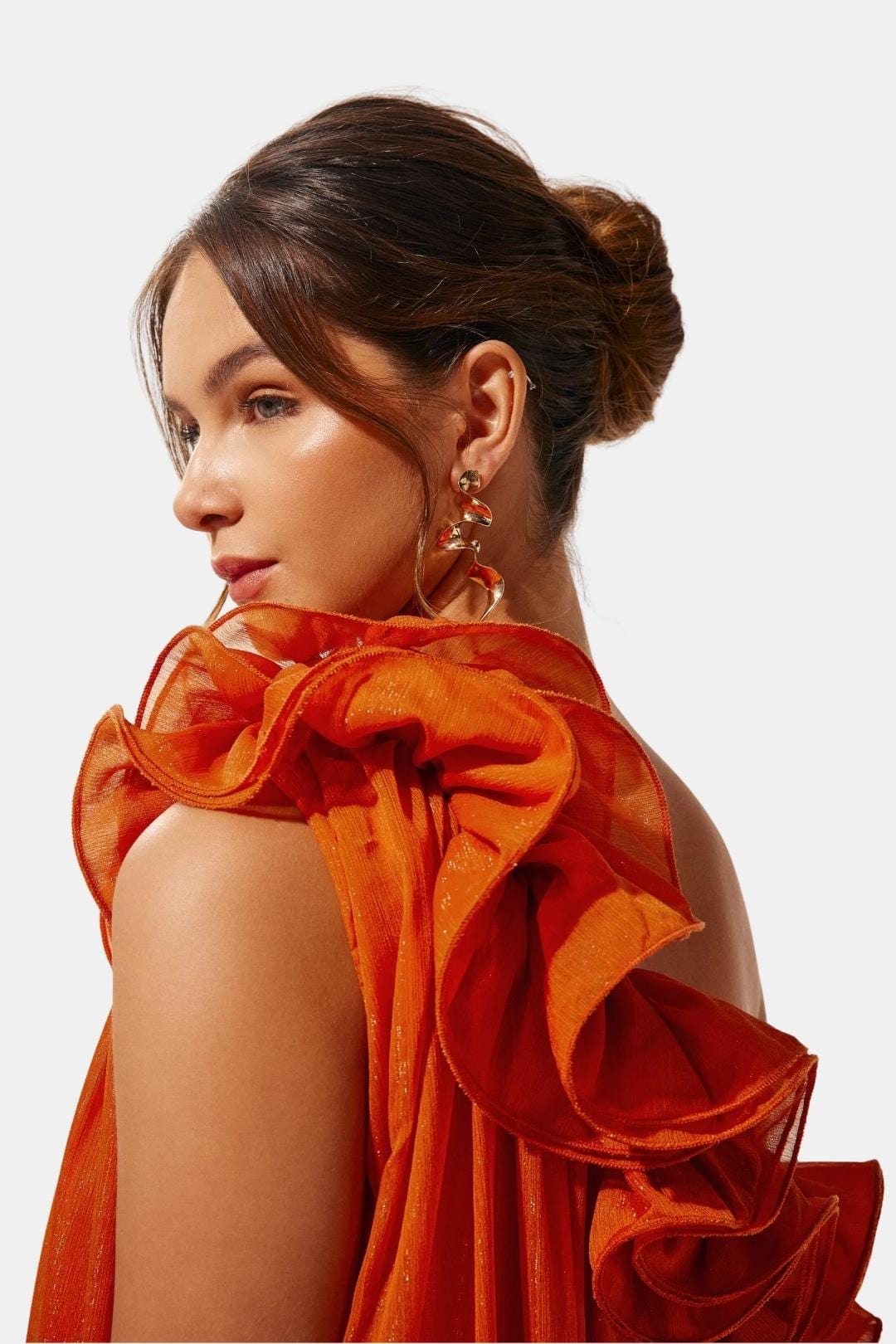 Solandra | One-Shoulder Floral Maxi Cocktail Dress