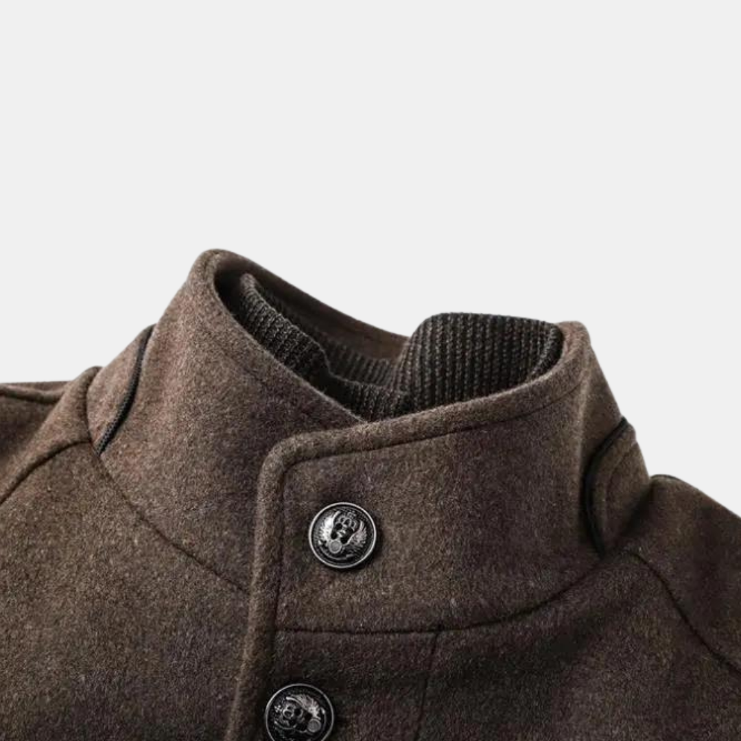 Vernon | Men’s Wool Stand Collar Coat